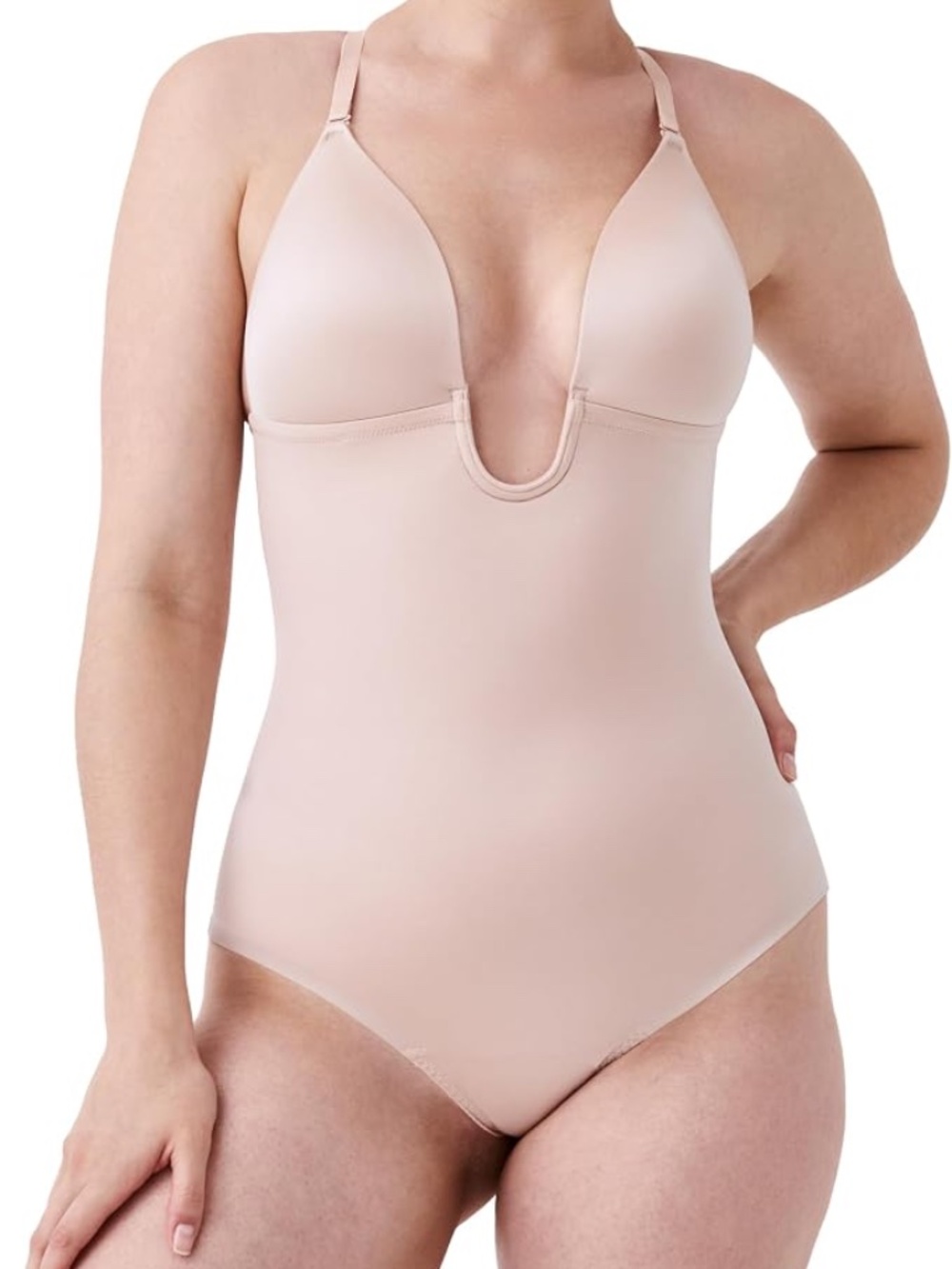 SPANX Shape Suit - Plunge Low-Back Thong Bodysuit